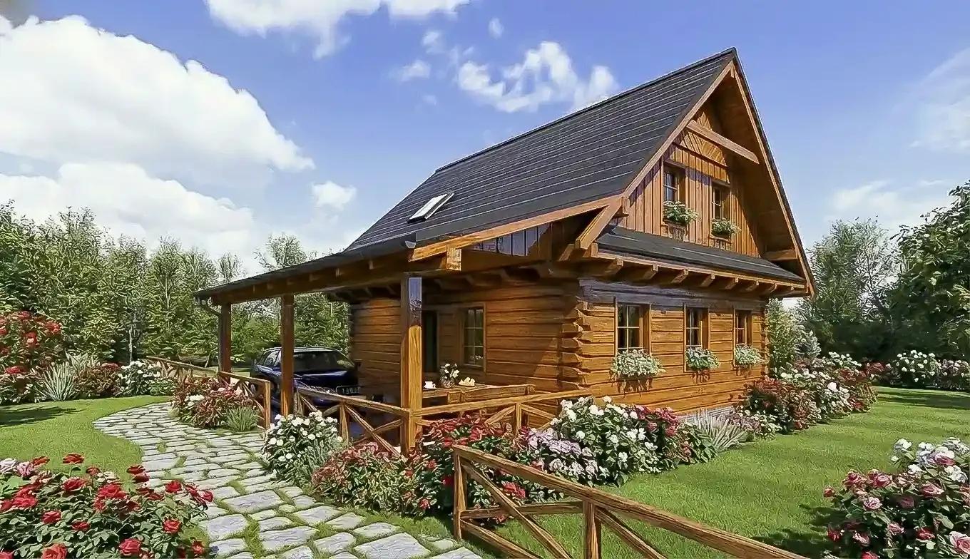 Vizualizace Haniš sruby a roubenky